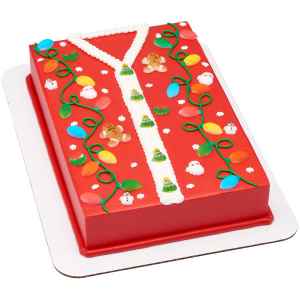 Mini Christmas Lights Sugar Toppers | www.sprinklebeesweet.com