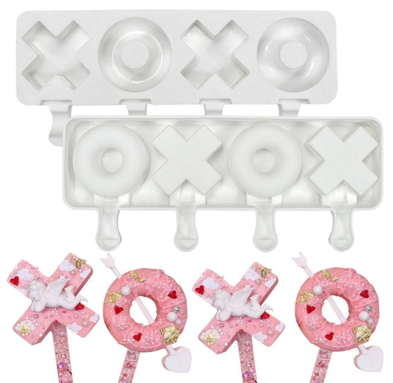 Valentine's Day Cakesicle Mold: XOXO | www.sprinklebeesweet.com
