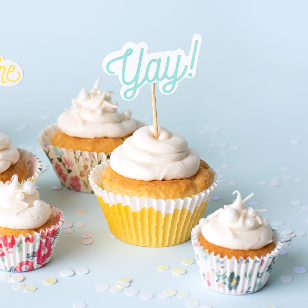 Mini Cupcake Liners: Pink Floral | www.sprinklebeesweet.com