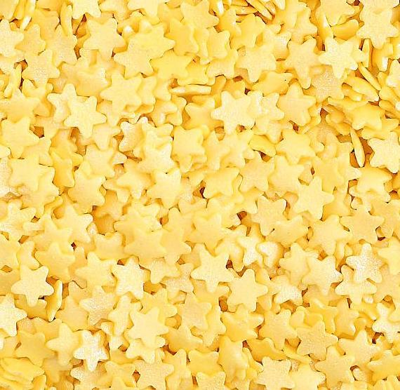 Yellow Star Sprinkles | www.sprinklebeesweet.com