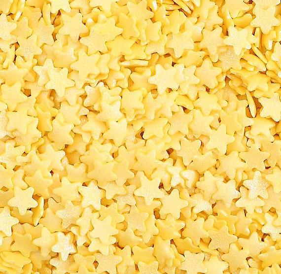 Yellow Star Sprinkles | www.sprinklebeesweet.com