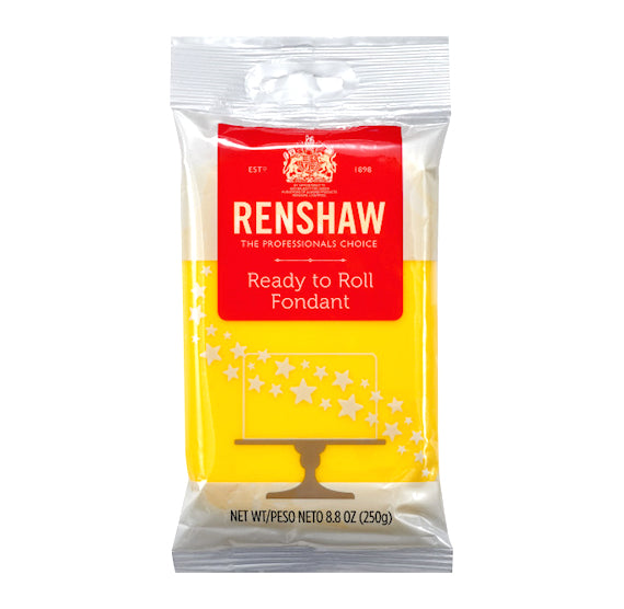 Renshaw Yellow Fondant: 8.8oz | www.sprinklebeesweet.com