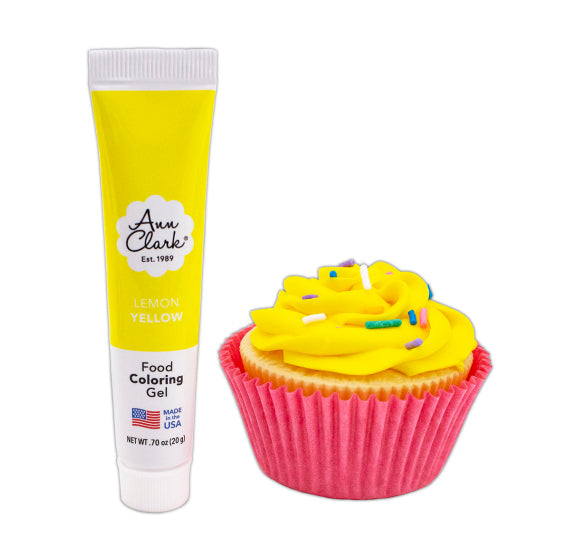 Ann Clark Food Coloring Gel: Lemon Yellow | www.sprinklebeesweet.com