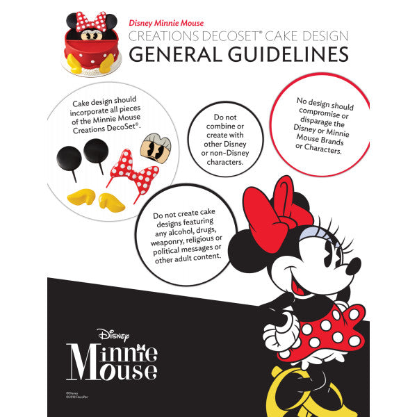 Minnie Mouse Cake Topper Set | www.sprinklebeesweet.com