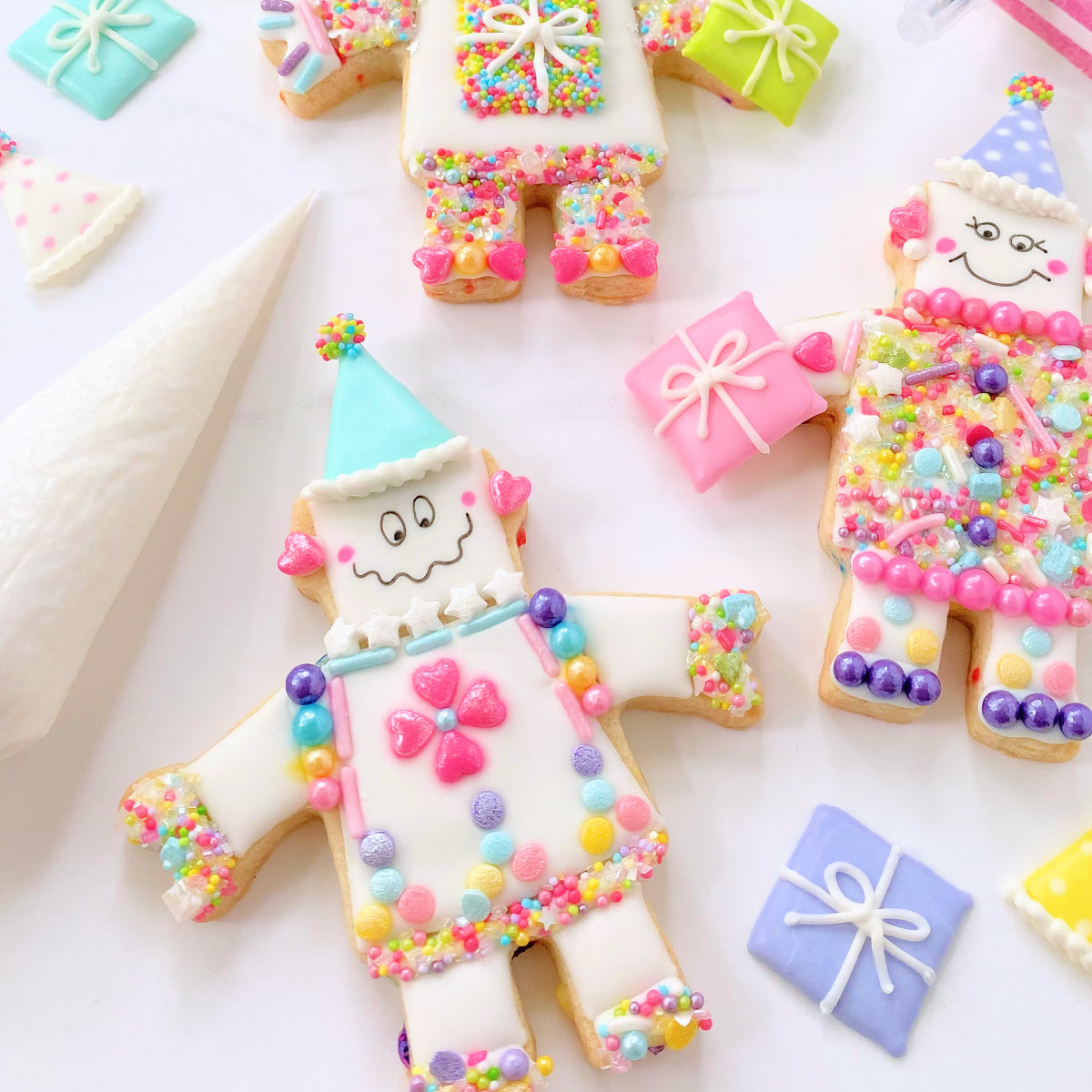 Decorated Sugar Cookies Tutorial by Sprinkle Robot: Party Robots