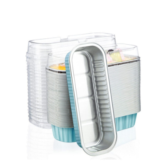 Narrow Cake Pans with Lids: Light Blue - LAST SET OF 100 | www.sprinklebeesweet.com