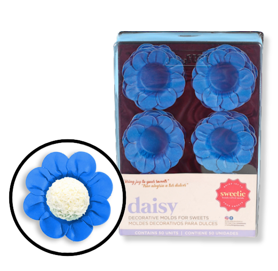 Daisy Flower Candy Cups: Royal Blue | www.sprinklebeesweet.com