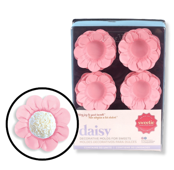 Daisy Flower Candy Cups: Light Pink | www.sprinklebeesweet.com