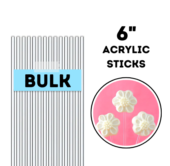 Bulk Clear Cake Pop Sticks: 6" or 8" | www.sprinklebeesweet.com