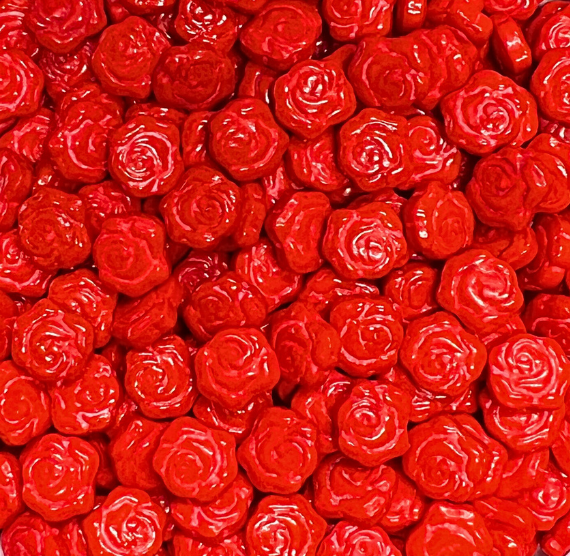 Deep Red Rose Candy Sprinkles | www.sprinklebeesweet.com