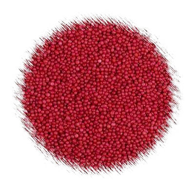Bulk Nonpareils: Cranberry Red - LAST CALL - SAVE MORE ON CASES | www.sprinklebeesweet.com