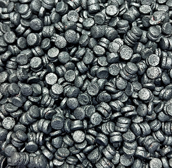 Sprinkle-It™ Shimmer Confetti Dot Sprinkles: Black 4mm | www.sprinklebeesweet.com