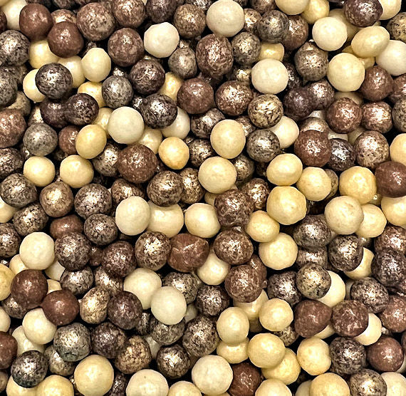 Sprinkle-It® 6mm Trio Chocolate Crispy Pearls: Gilded Gold - LAST CALL