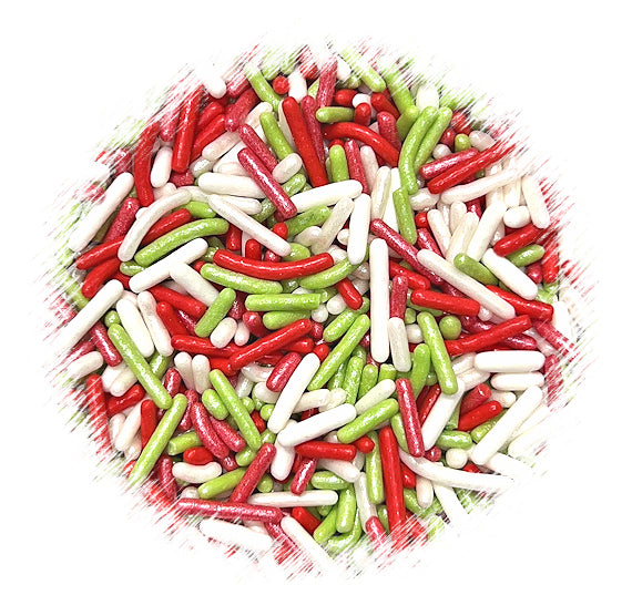 Retro Christmas Jimmies Sprinkle Mix | www.sprinklebeesweet.com