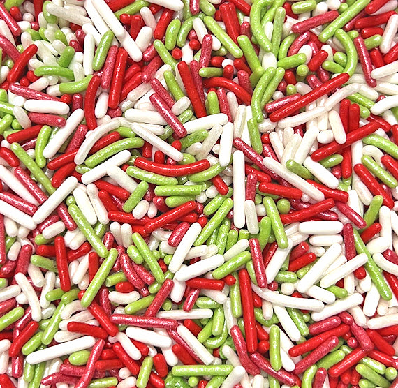 Retro Christmas Jimmies Sprinkle Mix | www.sprinklebeesweet.com