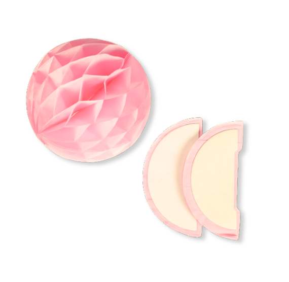 Baby Pink Honeycomb Tissue Balls: 3" | www.sprinklebeesweet.com