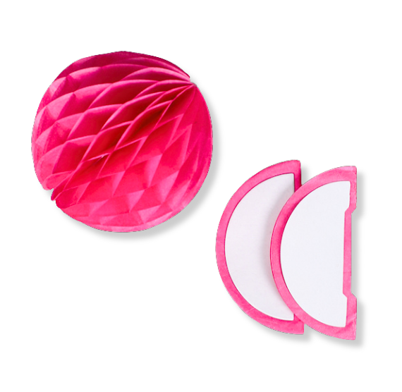 Hot Pink Honeycomb Tissue Balls: 3" | www.sprinklebeesweet.com