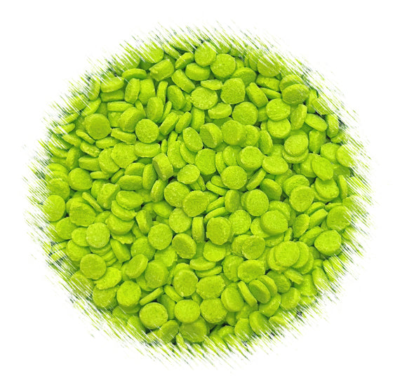 Lime Dot Sprinkles: 4mm | www.sprinklebeesweet.com