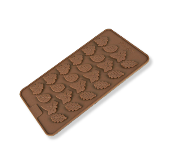 Thin Fall Leaves Chocolate Mold | www.sprinklebeesweet.com