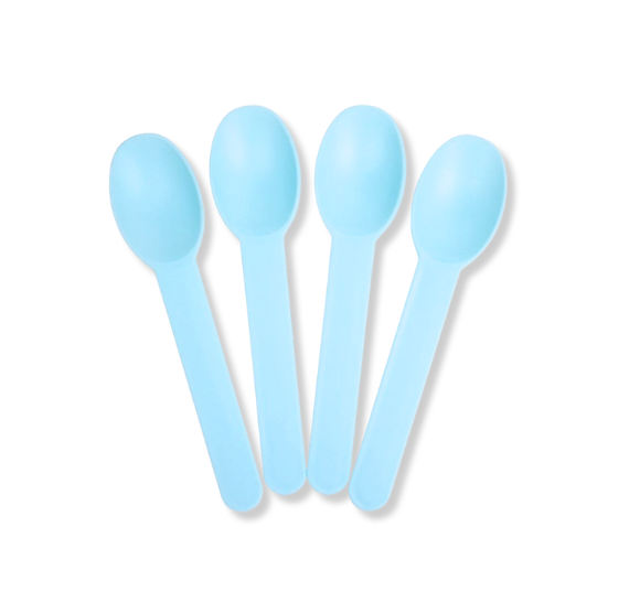 Biodegradable Ice Cream Spoons: Light Blue | www.sprinklebeesweet.com