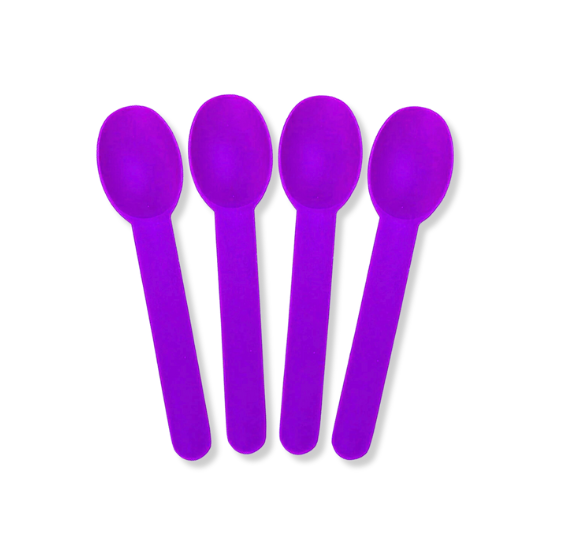 Biodegradable Ice Cream Spoons: Purple | www.sprinklebeesweet.com