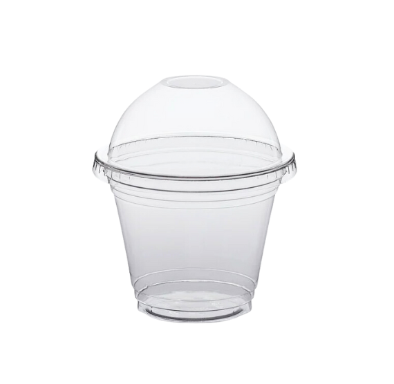 Greenware Clear Plastic Cups with Domed Lids: 9oz | www.sprinklebeesweet.com