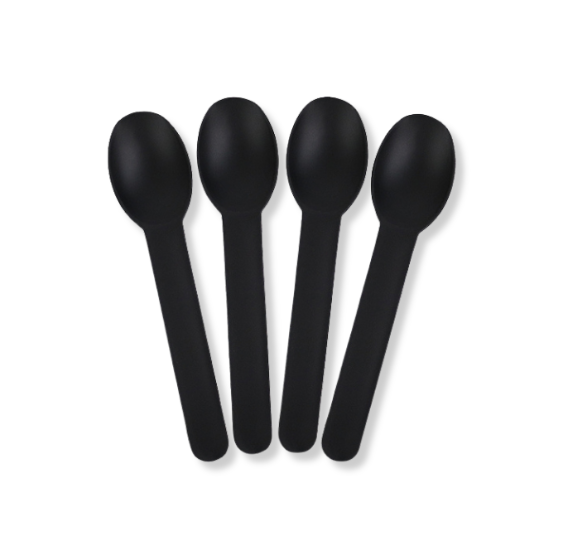 Biodegradable Ice Cream Spoons: Black | www.sprinklebeesweet.com