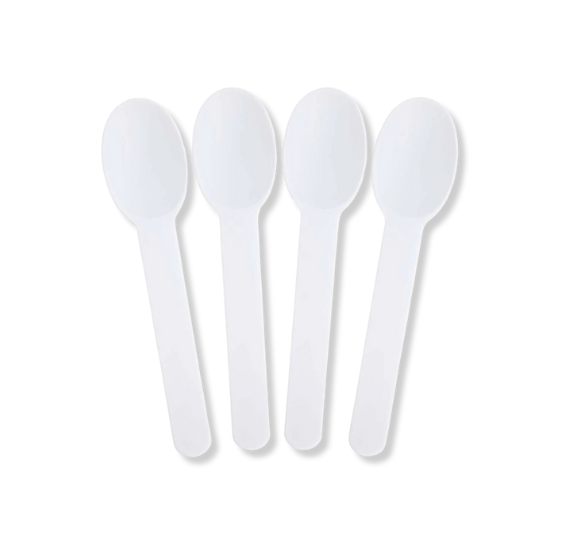 Biodegradable Ice Cream Spoons: White | www.sprinklebeesweet.com