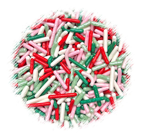 Christmas Jimmies Sprinkle Mix: Mistletoe | www.sprinklebeesweet.com