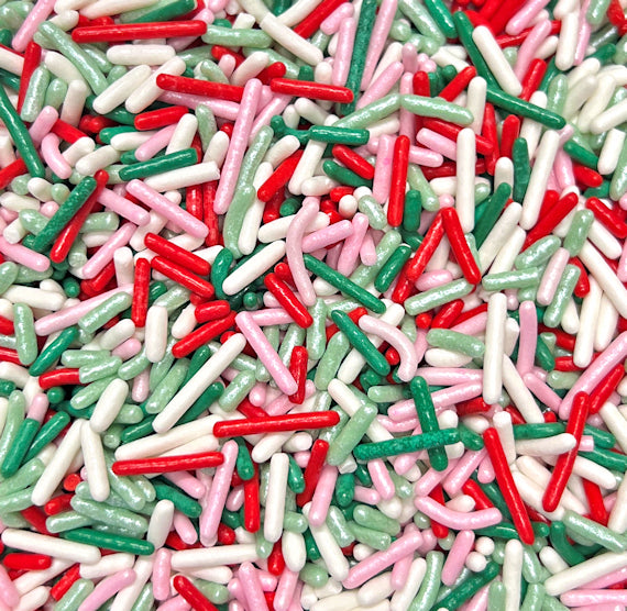Christmas Jimmies Sprinkle Mix: Mistletoe | www.sprinklebeesweet.com