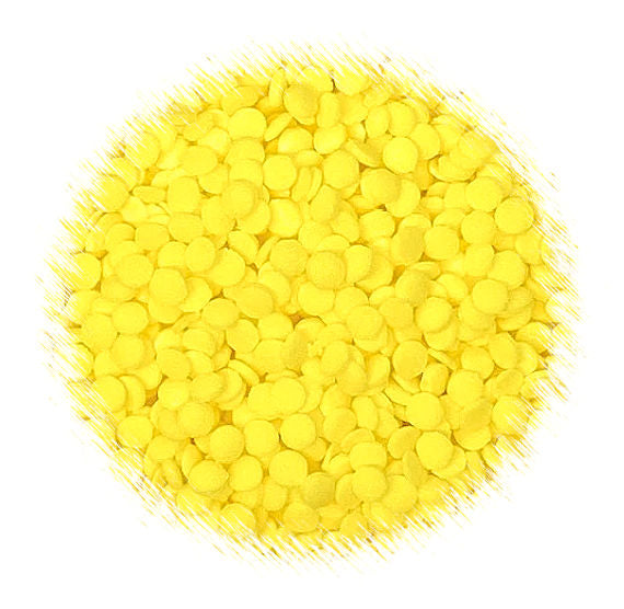 Bright Yellow Dot Sprinkles: 5mm - LAST CALL - SAVE MORE ON BULK BAGS | www.sprinklebeesweet.com