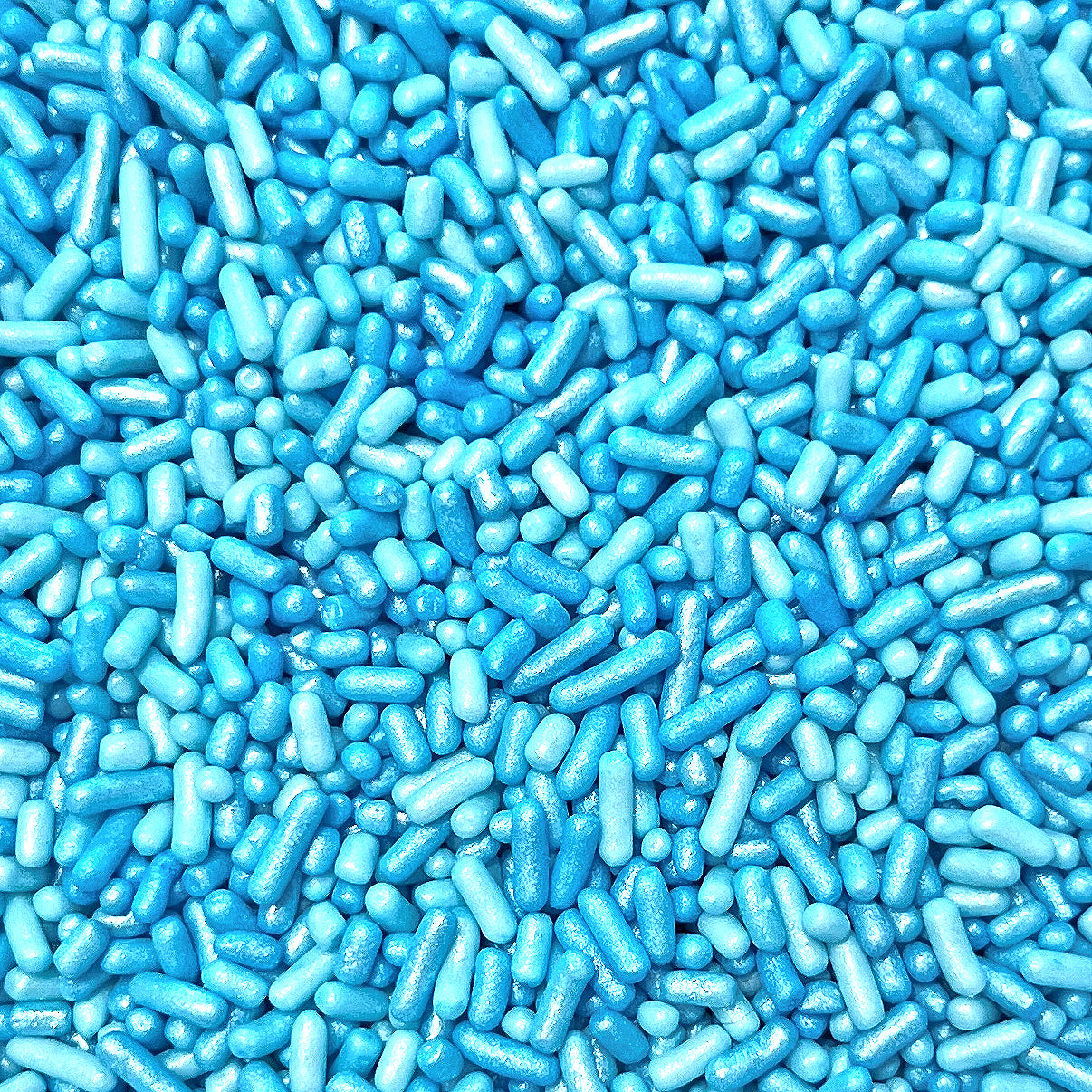 Shimmer Ombre Jimmies: Sky Blue | www.sprinklebeesweet.com