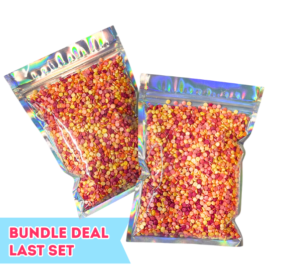 Sprinkle-It® Shimmer Confetti Dot Sprinkles: Warm Tone Mix Set - ONLY SET | www.sprinklebeesweet.com
