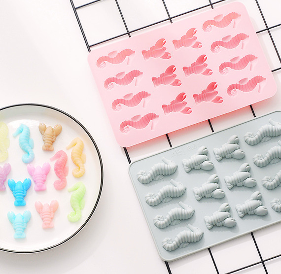 Sealife Chocolate Mold: Seahorse & Lobster - LAST CALL | www.sprinklebeesweet.com