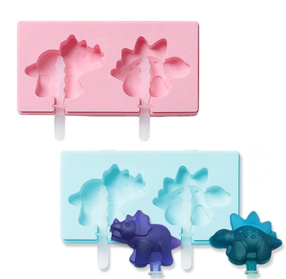 Dinosaur Cakesicle Mold: Stegosaurus + Triceratops - LAST CALL | www.sprinklebeesweet.com