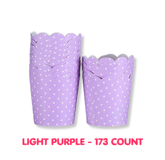 Mini Light Purple Baking Cups - LAST CALL