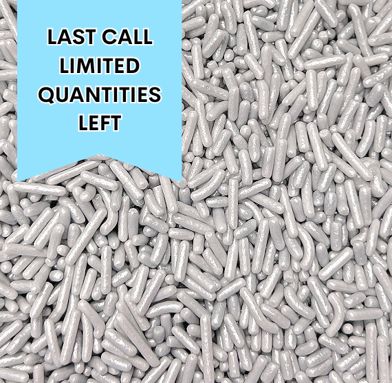 Shimmer Silver Jimmies: 1lb Bag - LAST CALL