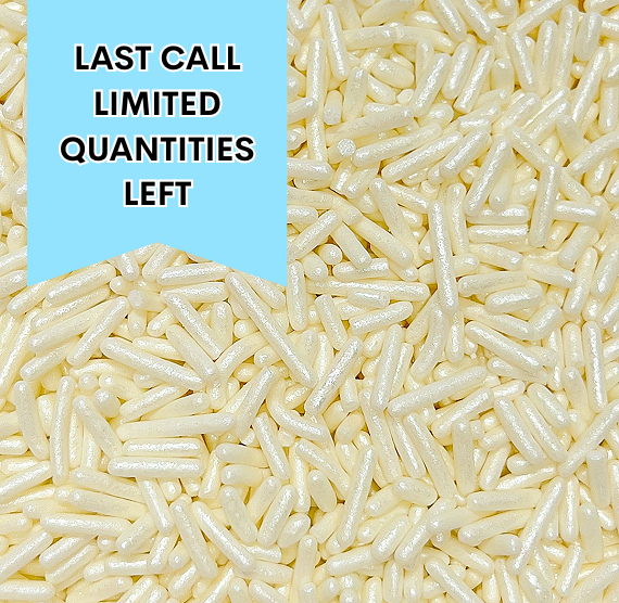 Shimmer Baby Yellow Jimmies: 1lb Bag - LAST CALL