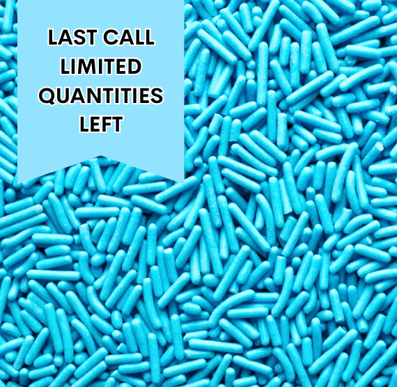 Bright Blue Jimmies: 1lb Bag or 10lb Case - LAST CALL | www.sprinklebeesweet.com