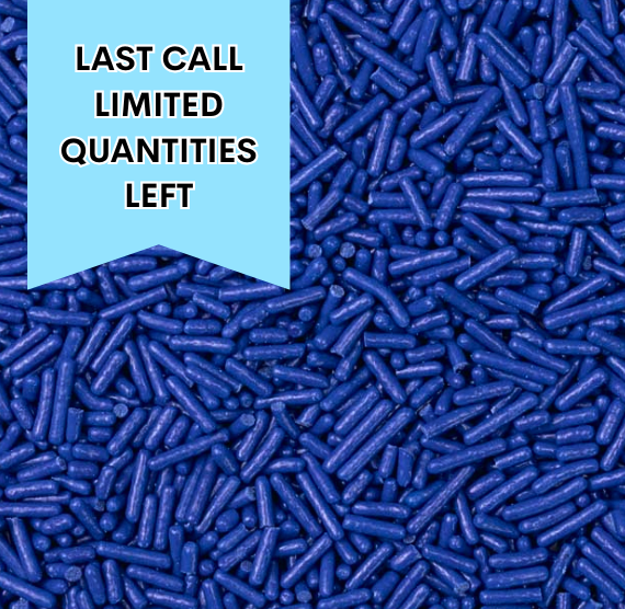 Royal Blue Jimmies: 1lb Bag or 10lb Case - LAST CALL | www.sprinklebeesweet.com