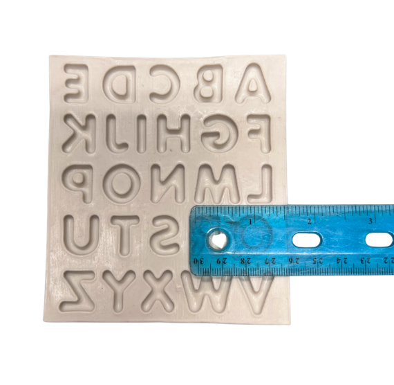 Alphabet Fondant Mold: Rounded Letters - LAST CALL