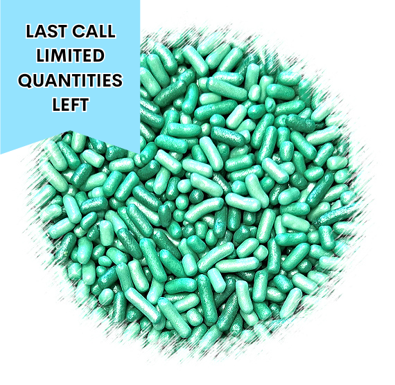 Shimmer Ombre Jimmies: Vivid Green - VERY LIMITED STOCK | www.sprinklebeesweet.com