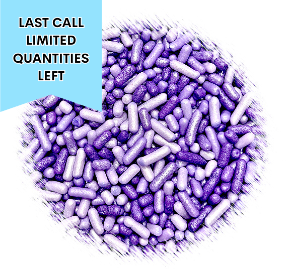 Shimmer Ombre Jimmies: Classic Purple - VERY LIMITED STOCK | www.sprinklebeesweet.com