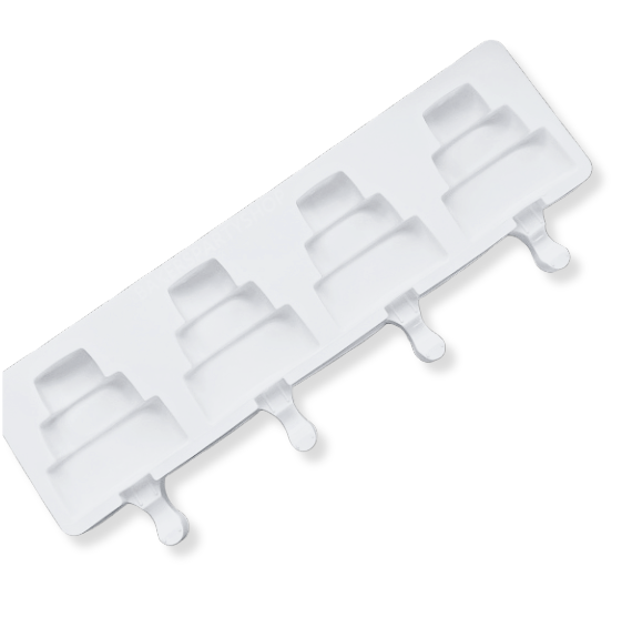 Wedding Cake Cakesicle Mold: 4 Cavity - Buy 1 or 10 Pack