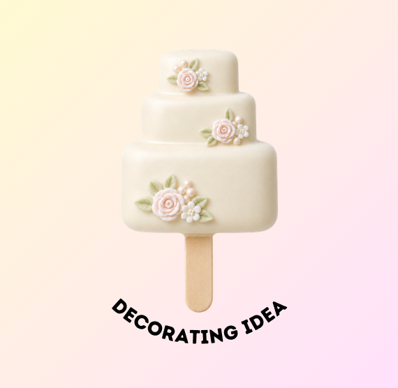 Wedding Cake Cakesicle Mold: 4 Cavity - Buy 1 or 10 Pack