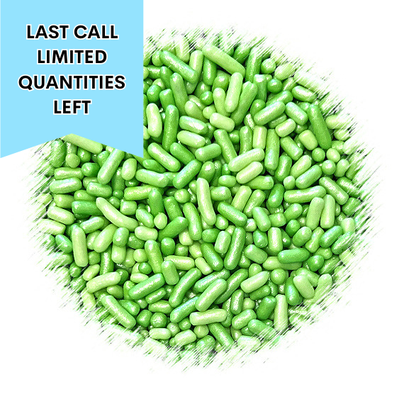 Shimmer Ombre Jimmies: Grass Green - VERY LIMITED STOCK