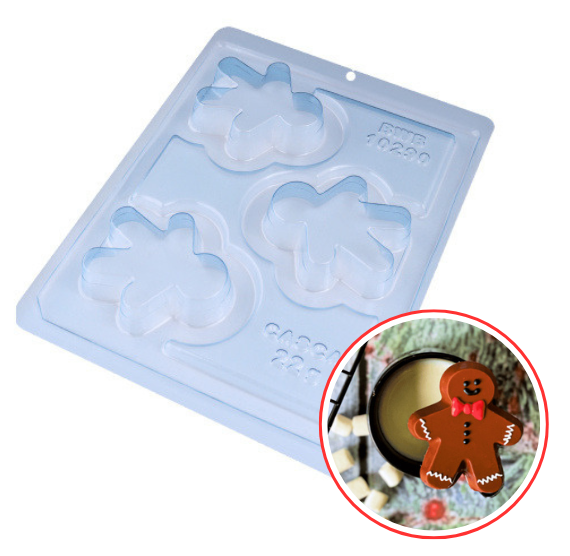BWB 3 Part Mold: 10290 Gingerbread Man - LAST CALL | www.sprinklebeesweet.com