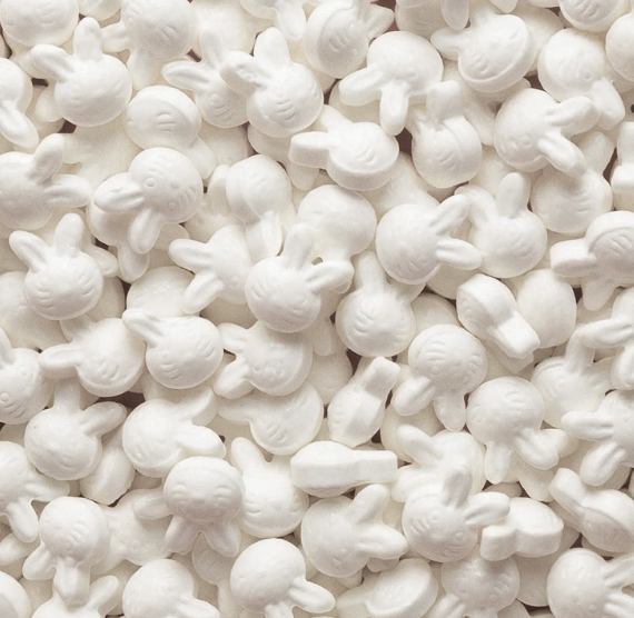 White Bunny Head Candy Sprinkles - CLOSEOUT BLOWOUT | www.sprinklebeesweet.com