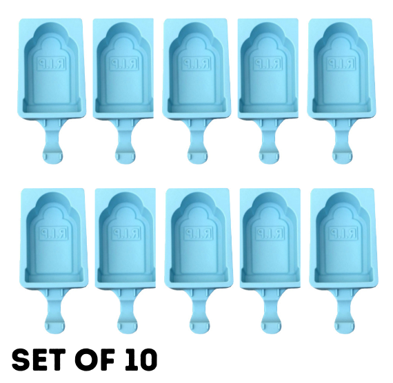 RIP Tombstone Cakesicle Mold Set of 10