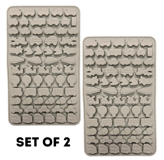 Silicone Gummy Mold SET OF 2: Transportation - LAST CALL
